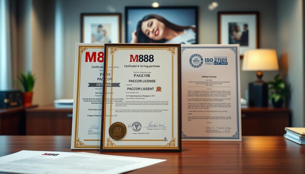 giấy phép PAGCOR và ISO 27001 tại M88