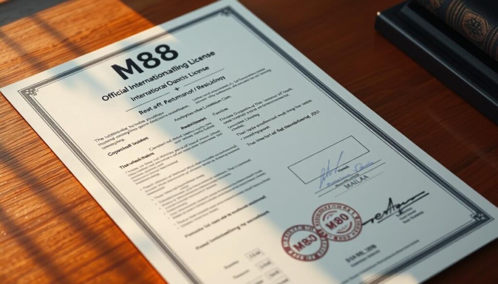 Giấy phép hoạt động quốc tế M88 Thailand