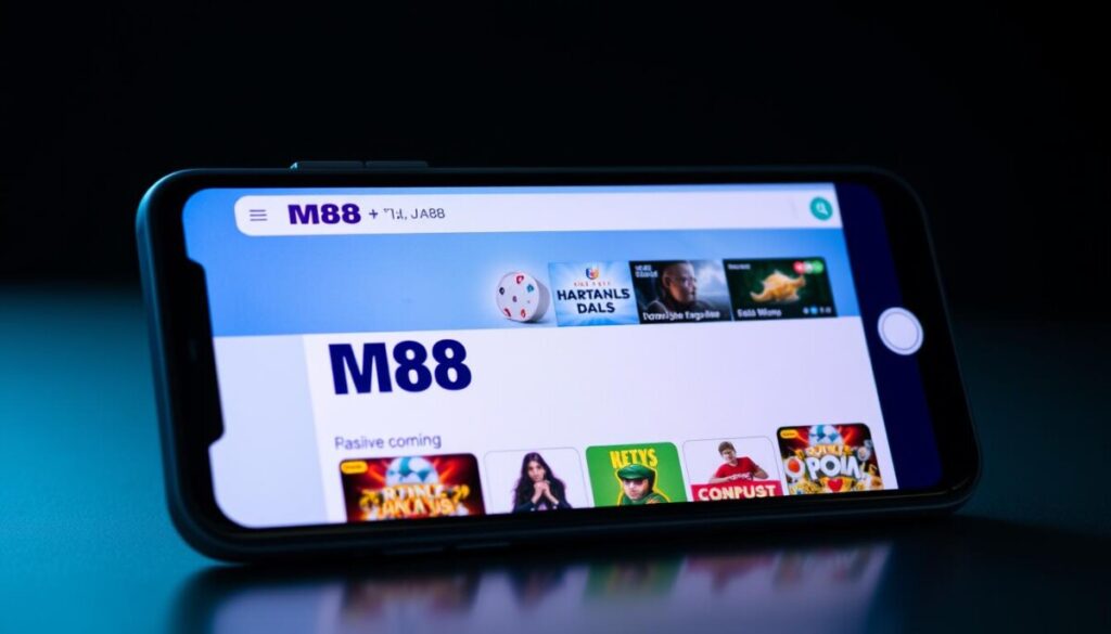 giao diện M88 trên điện thoại