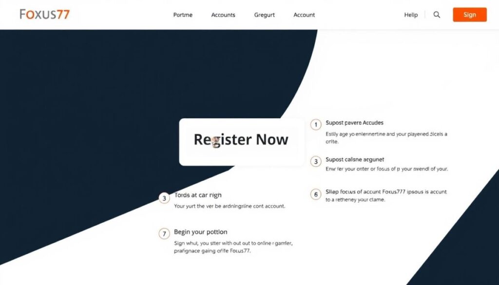 proses daftar akun cepat Fokus777