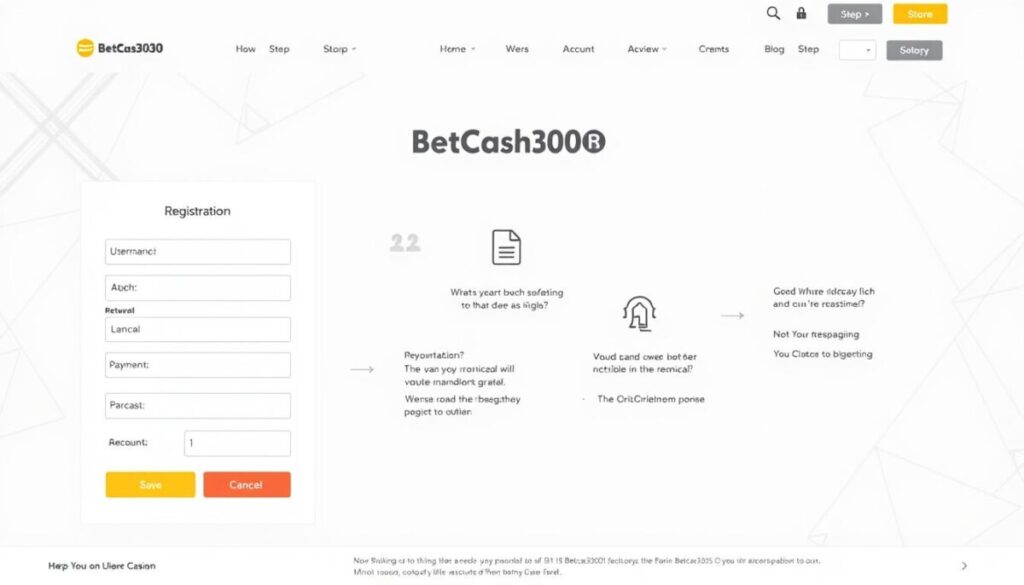 proses registrasi Betcash303