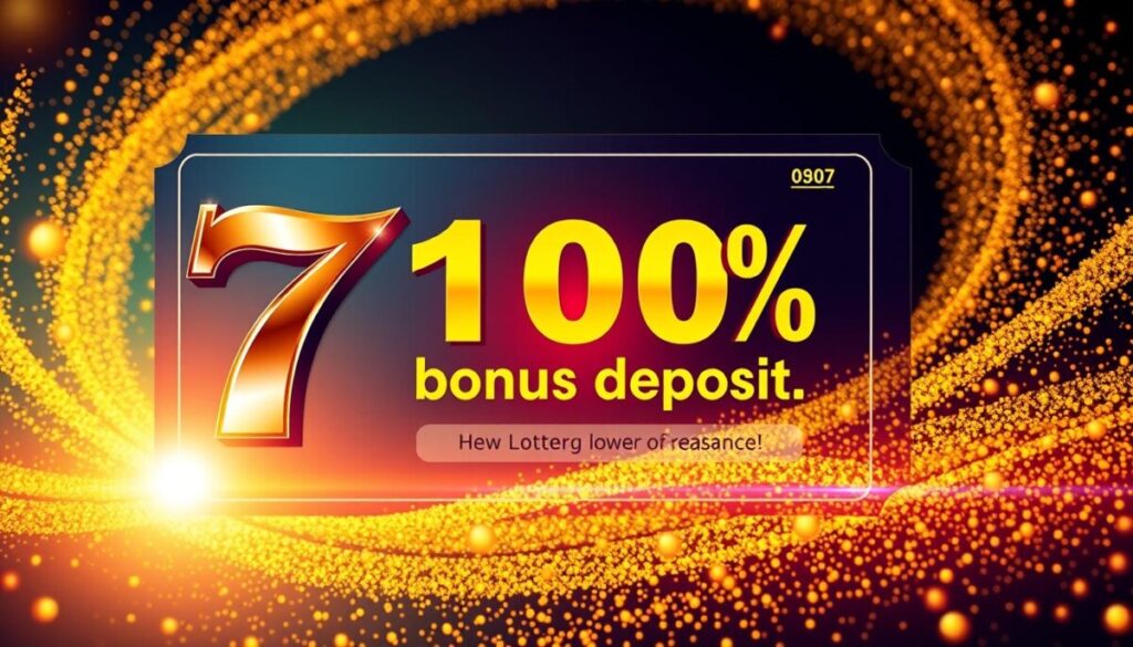 bonus deposit 100% lottery 7