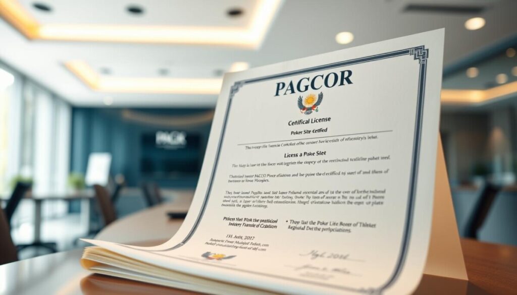 lisensi PAGCOR dan sertifikasi situs poker