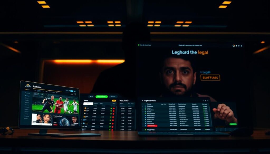 perbandingan platform taruhan legal dan ilegal