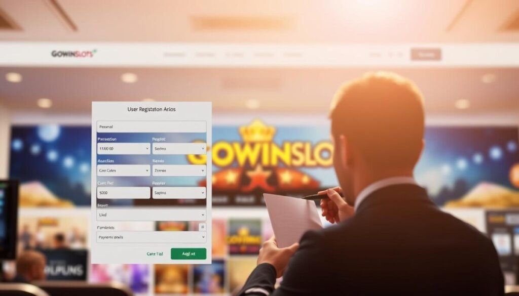 proses registrasi Gowin Slots