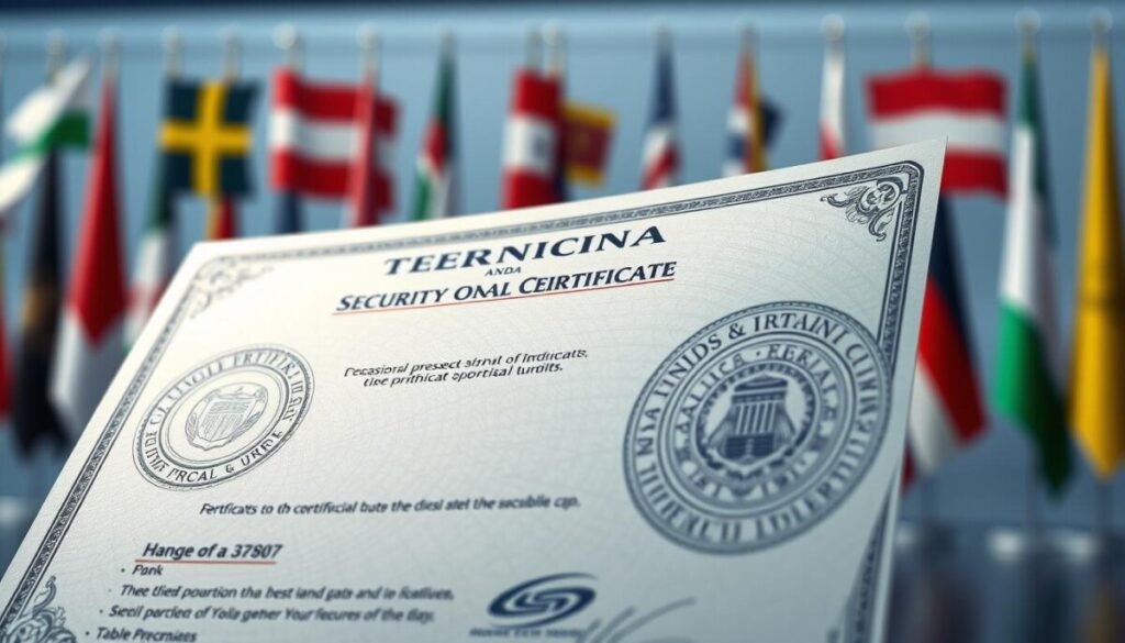 sertifikat keamanan internasional