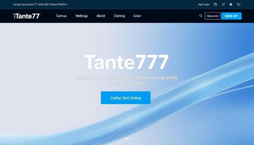 daftar slot online Tante777