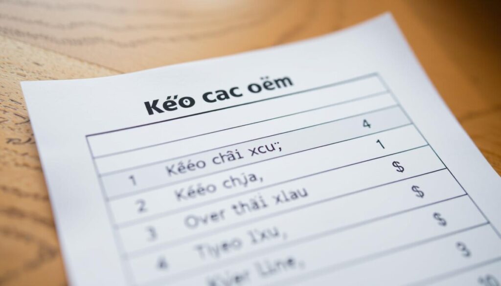 loại kèo cá cược loại kèo cá cược