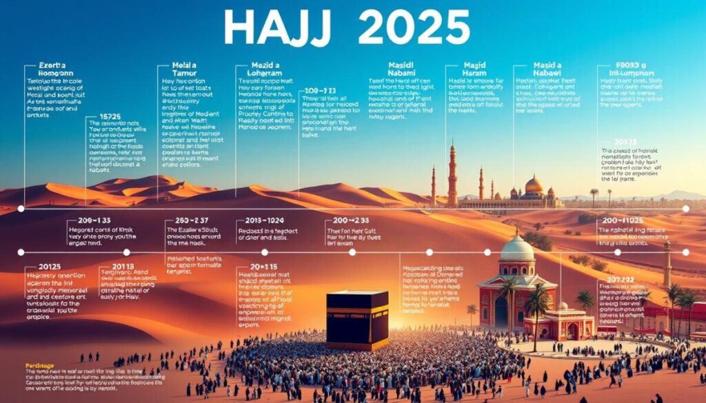 timeline haji 2025