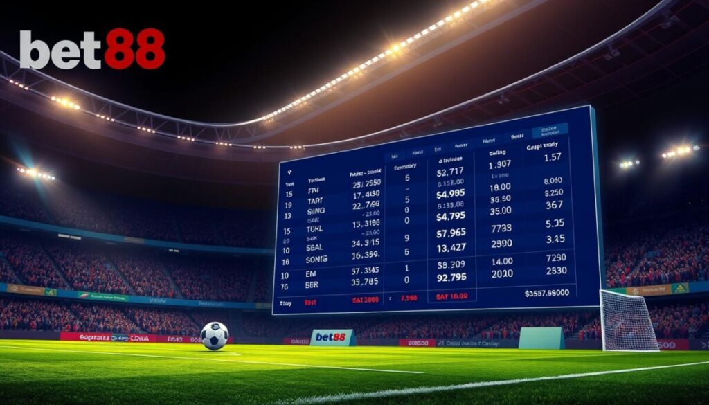 tỷ lệ cược bóng đá Bet 88