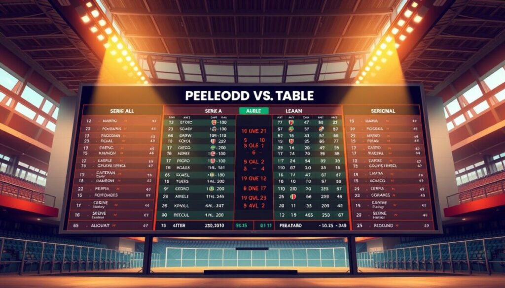 bảng tỷ lệ cược mới nhất Serie A