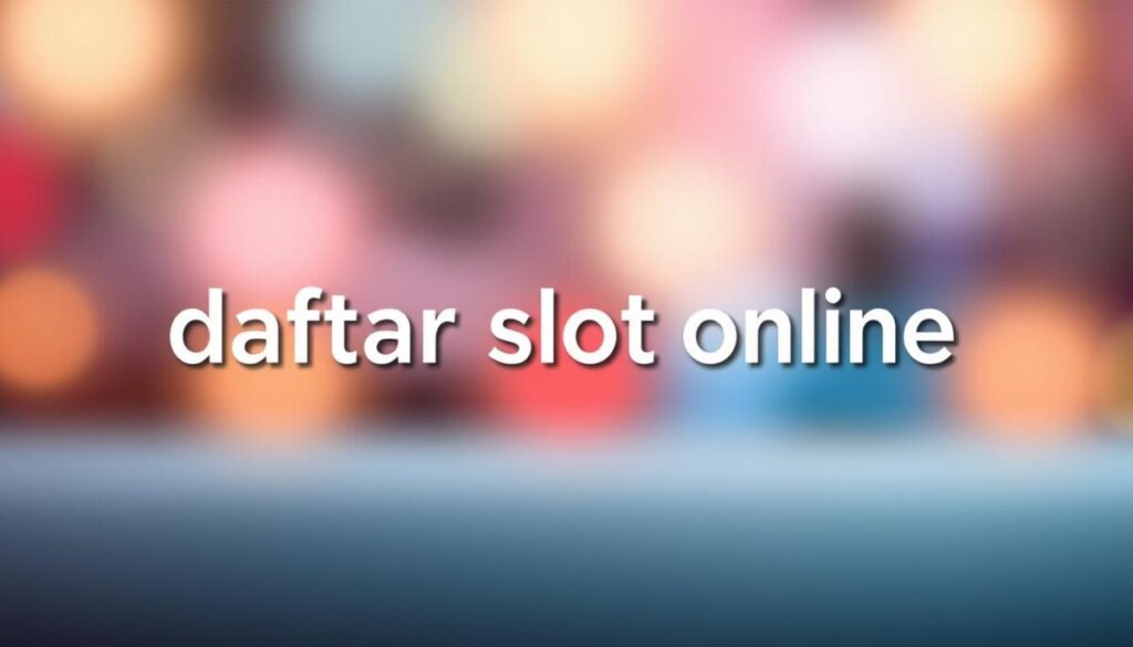 daftar slot online