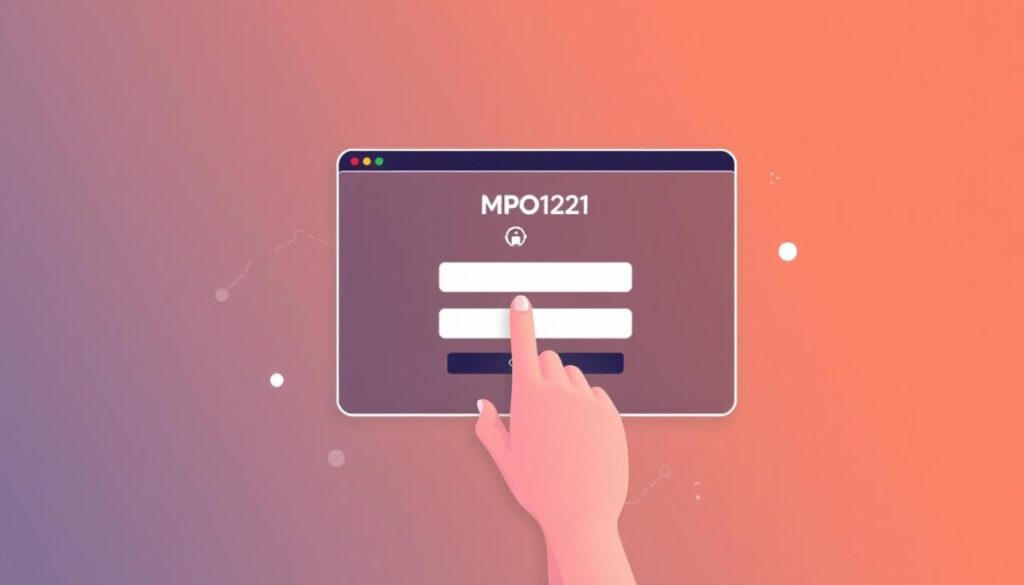 proses login MPO1221