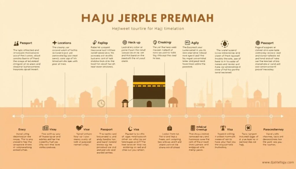 timeline persiapan haji