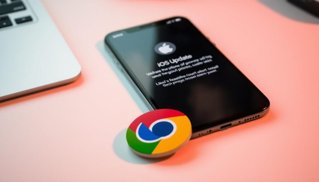 cập nhật ios và trình duyệt safari chrome