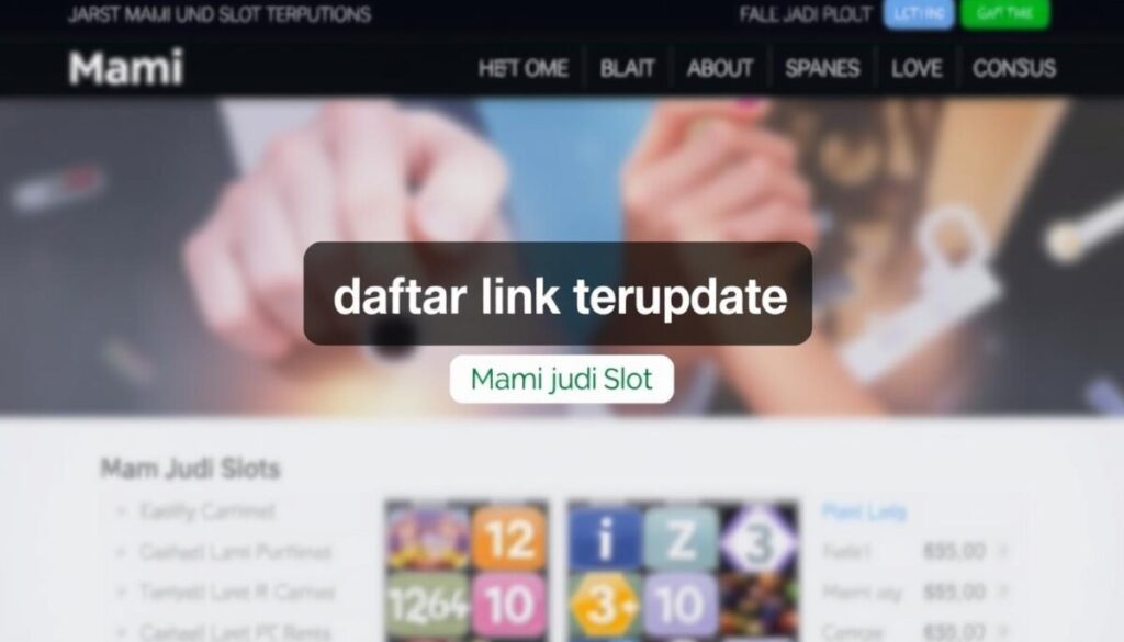 daftar link terupdate mami judi slot