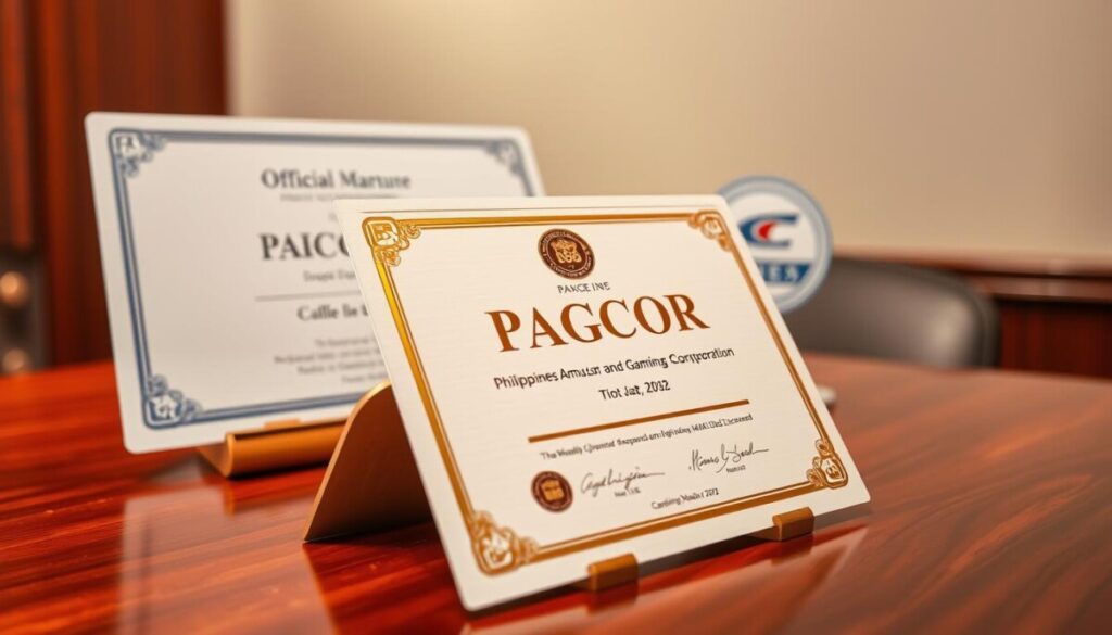 giấy phép PAGCOR và Isle of Man Gaming Commission