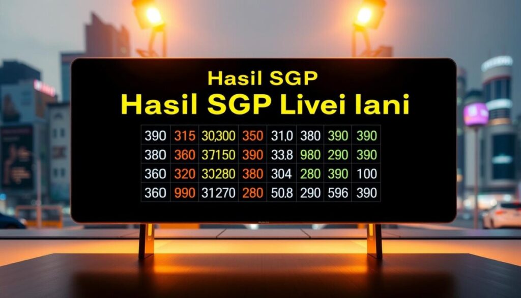 hasil SGP live draw hari ini