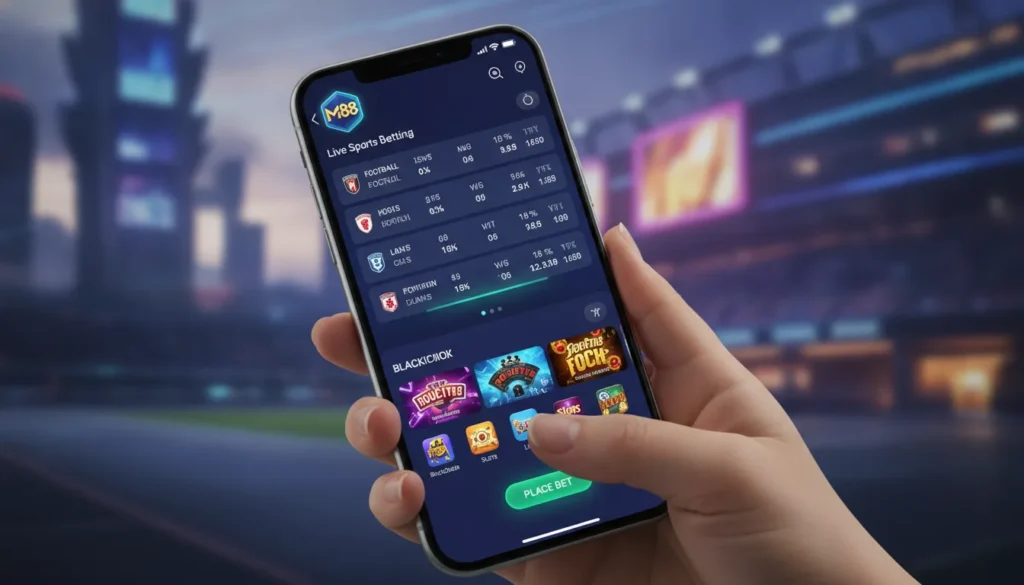 ดาวน์โหลด m88 app ล่าสุด 2026 ทางเข้าและวิธีติดตั้งบนมือถือ